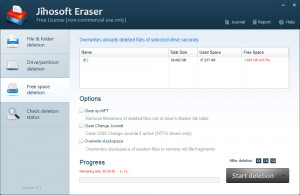 Jihosoft Eraser - náhled