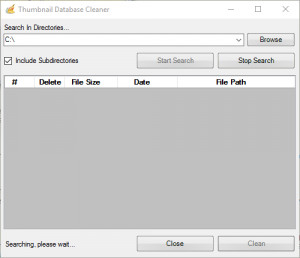 Thumbnail Database Cleaner - náhled