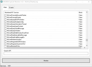 NoVirusThanks WOW64 SysCall Monitor - náhled