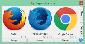 Browser Select - náhled