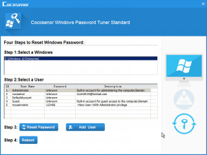 Cocosenor Windows Password Tuner - náhled