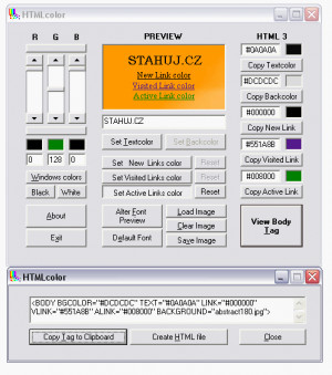 HTMLcolor - náhled