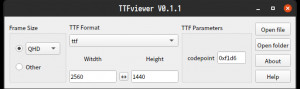 TTFviewer - náhled