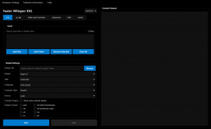 Faster Whisper XXL GUI - náhled