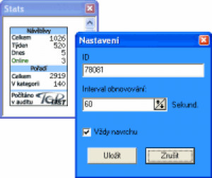 Statistiky pro TOPList - náhled