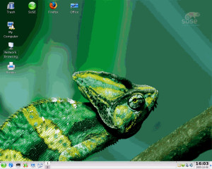 SUSE Linux Live DVD - náhled