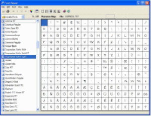 Barefoot Font Viewer - náhled