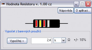 Hodnota rezistoru - náhled