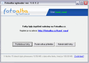 Fotoalba uploader - náhled