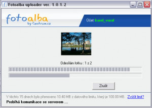 Fotoalba uploader - náhled