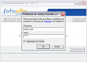 Fotoalba uploader - náhled