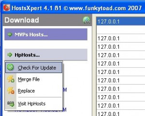 HostsXpert - náhled