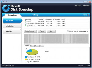 Glarysoft Disk SpeedUp - náhled