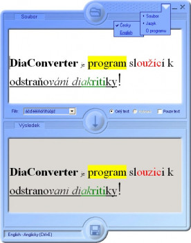 DiaConverter - náhled