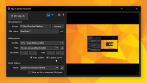 Quick Screen Recorder - náhled