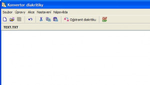 Konvertor diakritiky - náhled