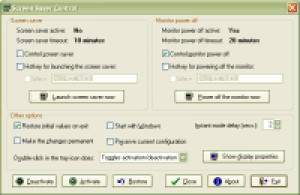 Screen Saver Control - náhled