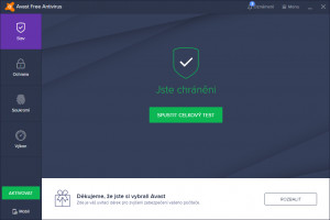 Avast Free Antivirus 2019 - náhled