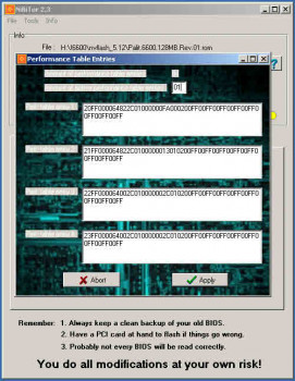 NVIDIA BIOS Editor (NiBiTor) - náhled