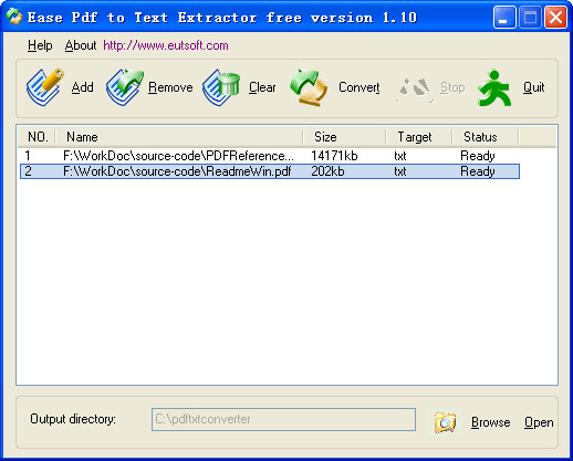 dlpe text extractor