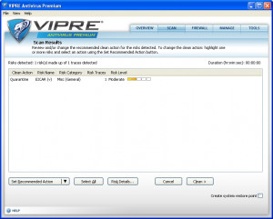 GFI VIPRE Antivirus - náhled