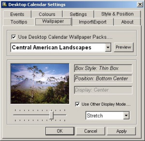 Desktop Calendar - náhled