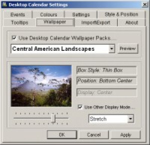 Desktop Calendar - náhled