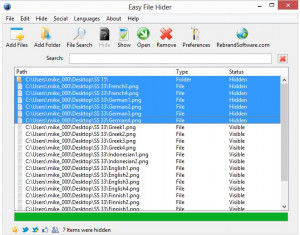 Easy File Hider - náhled