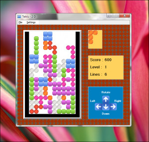 SSuite Tetris 2D Game - náhled