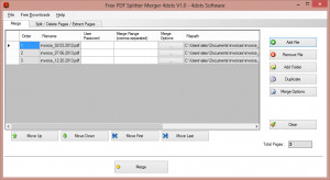 Free PDF Splitter Merger 4dots - náhled