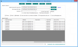 EGC Web Data Extractor - náhled
