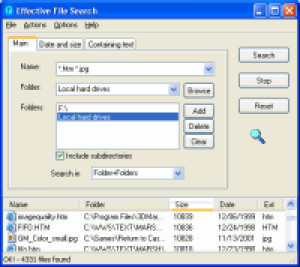 Effective File Search - náhled