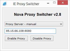 Nova Proxy Switcher  - náhled