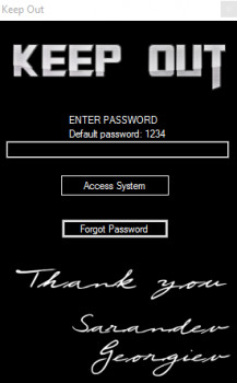 Keep Out - náhled
