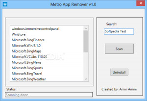 Metro App Remover - náhled