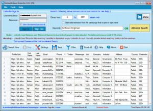 LinkedIn Lead Extractor - náhled