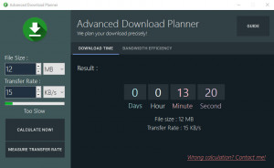Advanced Download Planner - náhled
