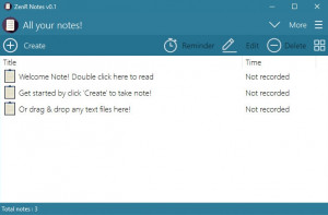 ZenR Notes - náhled
