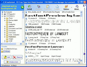 FastFontPreview - náhled