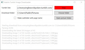 Askella Tumblr Image Downloader - náhled