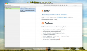 Zettlr - náhled