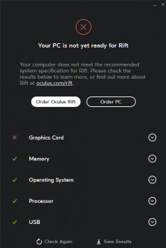 Oculus Rift Compatibility Check - náhled