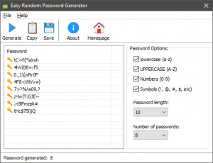 Easy Random Password Generator - náhled