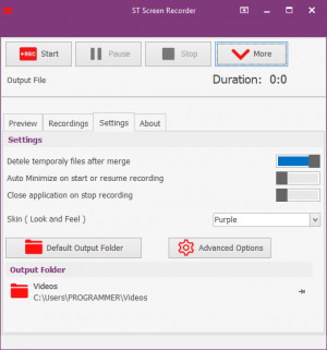 ST Screen Recorder - náhled