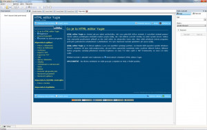 HTML editor Yugie - náhled