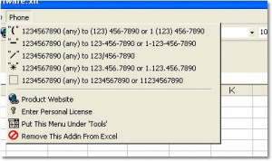 Excel Convert Phone Numbers Software - náhled