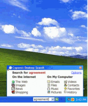 Windows Desktop Search - náhled