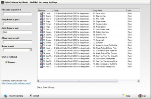 Stylet Mp3 Finder - náhled