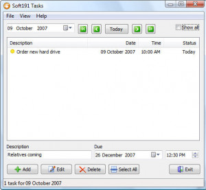 Soft191 Tasks - náhled