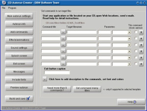 CD Autorun Creator - náhled